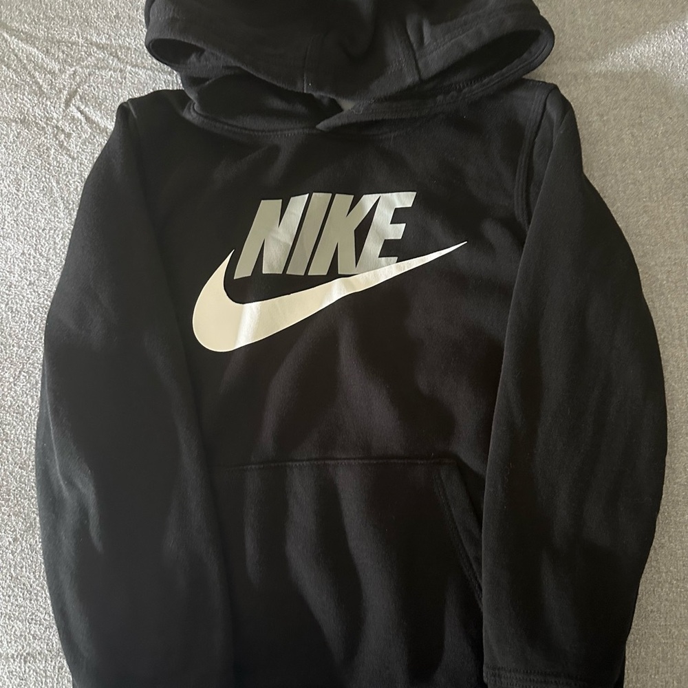Nike Black Hoodie with White Logo